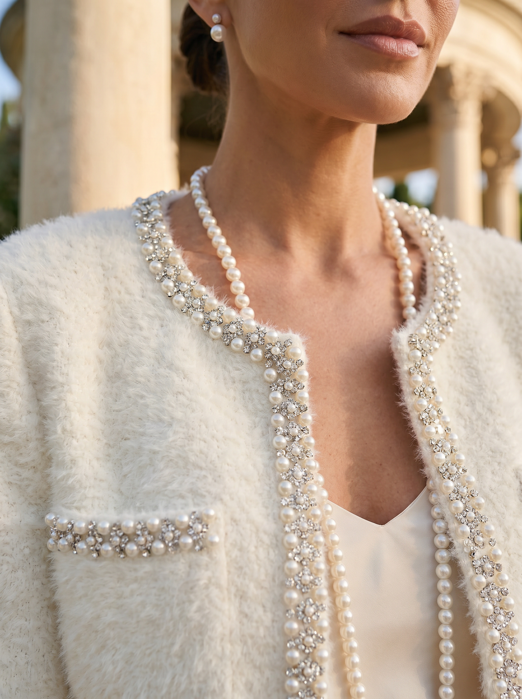 Blazer Elegante con Spalle a Bolla Old Money