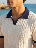 Polo a Maglia con Diamanti Old Money