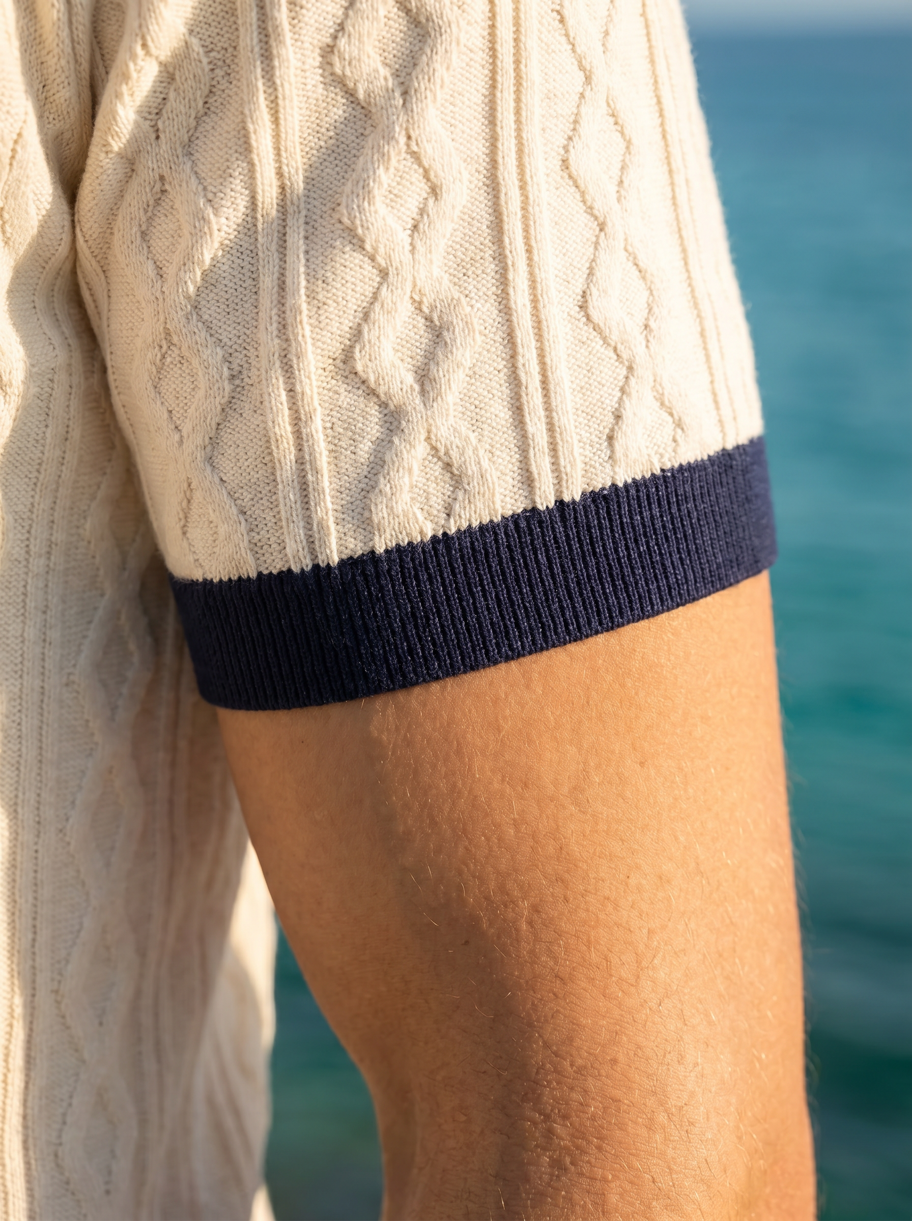 Polo a Maglia con Diamanti Old Money