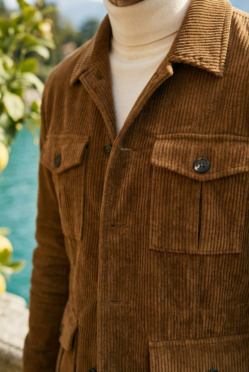 Luxe Italiaanse Slim Fit Jachtjas
