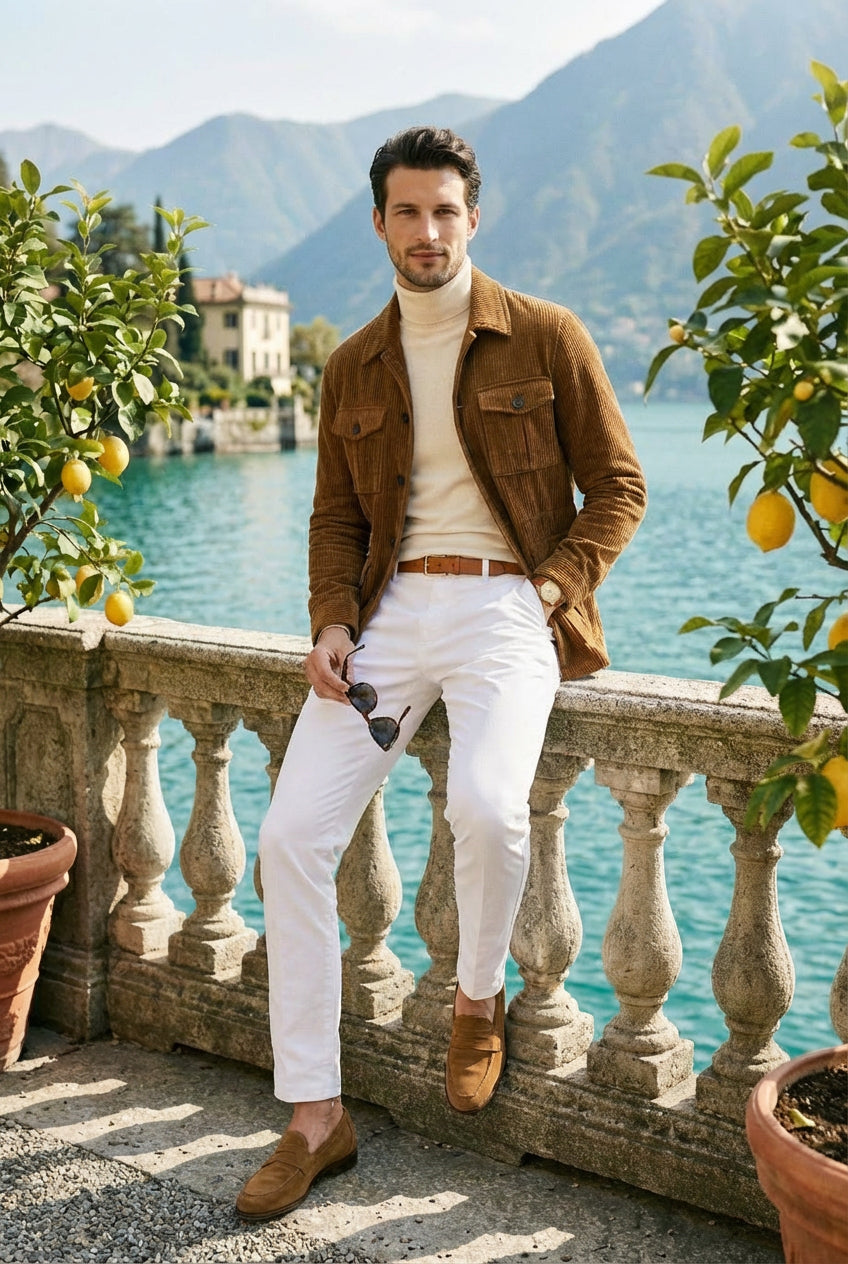 Luxe Italiaanse Slim Fit Jachtjas