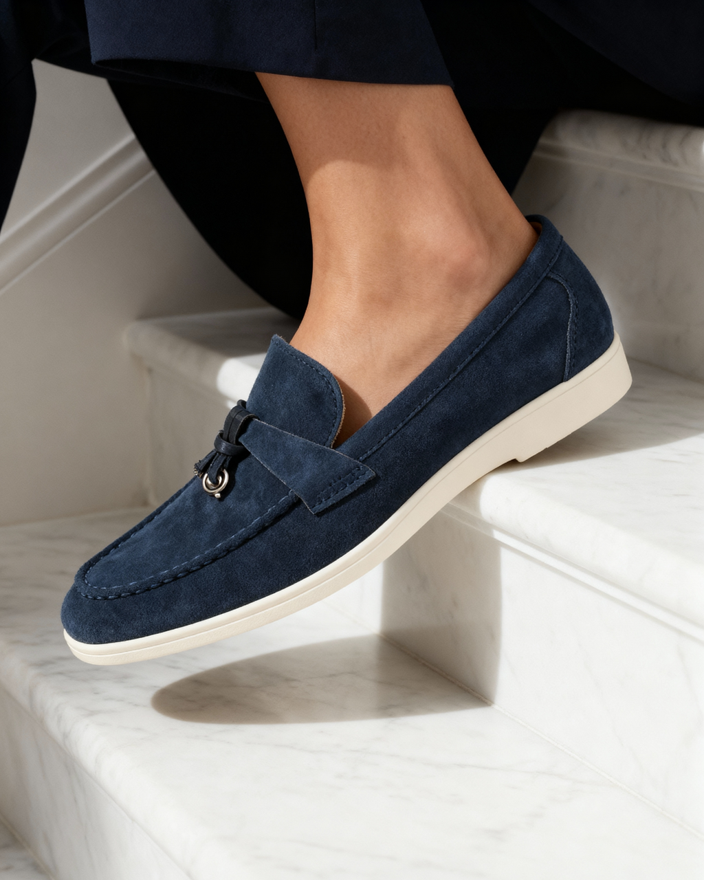 Sofia | Mocassini Donna in Camoscio, Scarpe Slip-On Eleganti Old Money