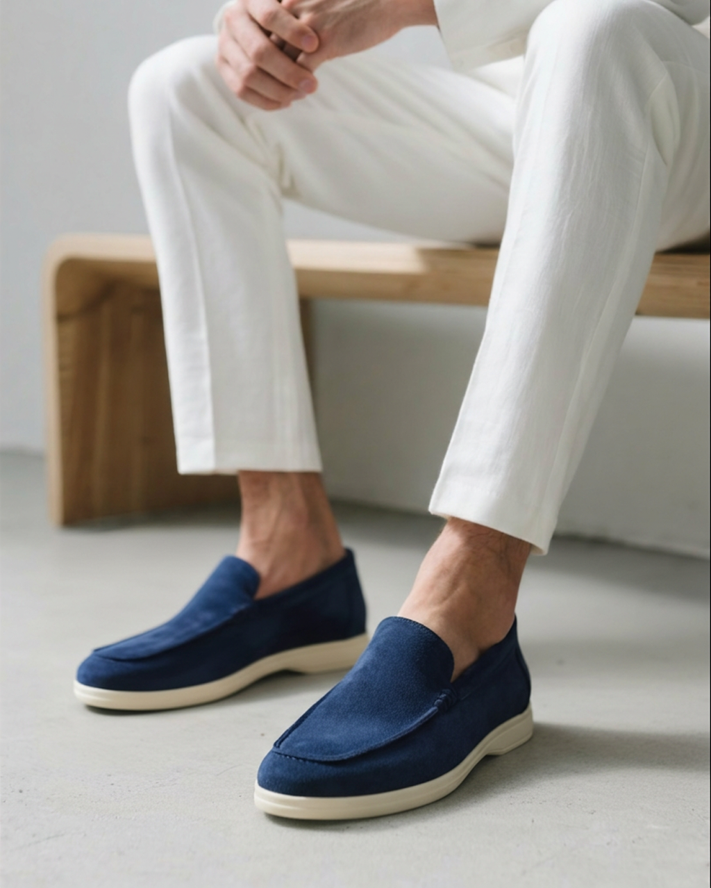 Alessandro | Mocassini Uomo in Camoscio, Scarpe Slip-On Classiche Old Money