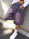 Shorts Multi-Tasche con Finitura Sfumata dettaglio tasche