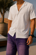 Multi-pocket shorts met ombré-afwerking