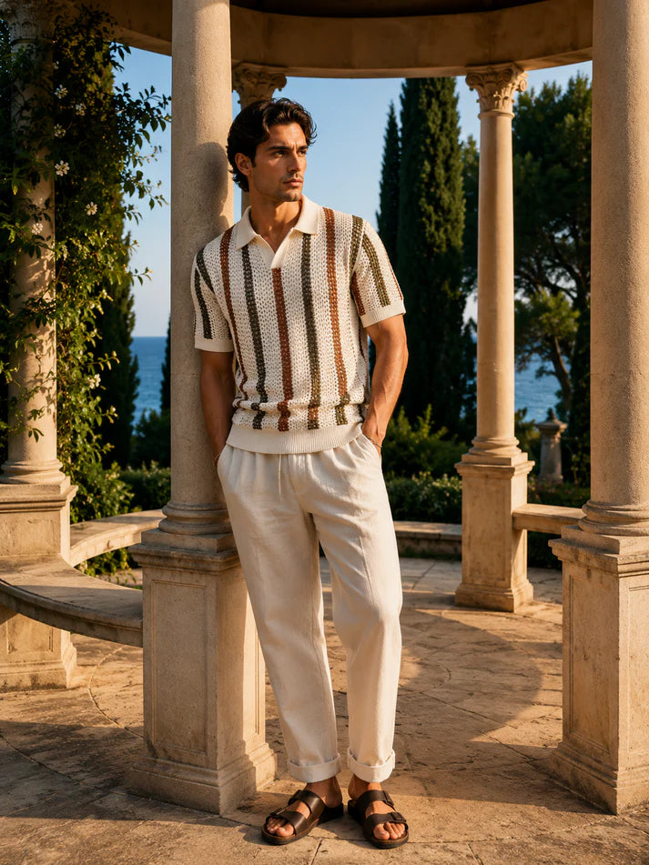 Set Smart Casual Poloshirt en Broek Old Money