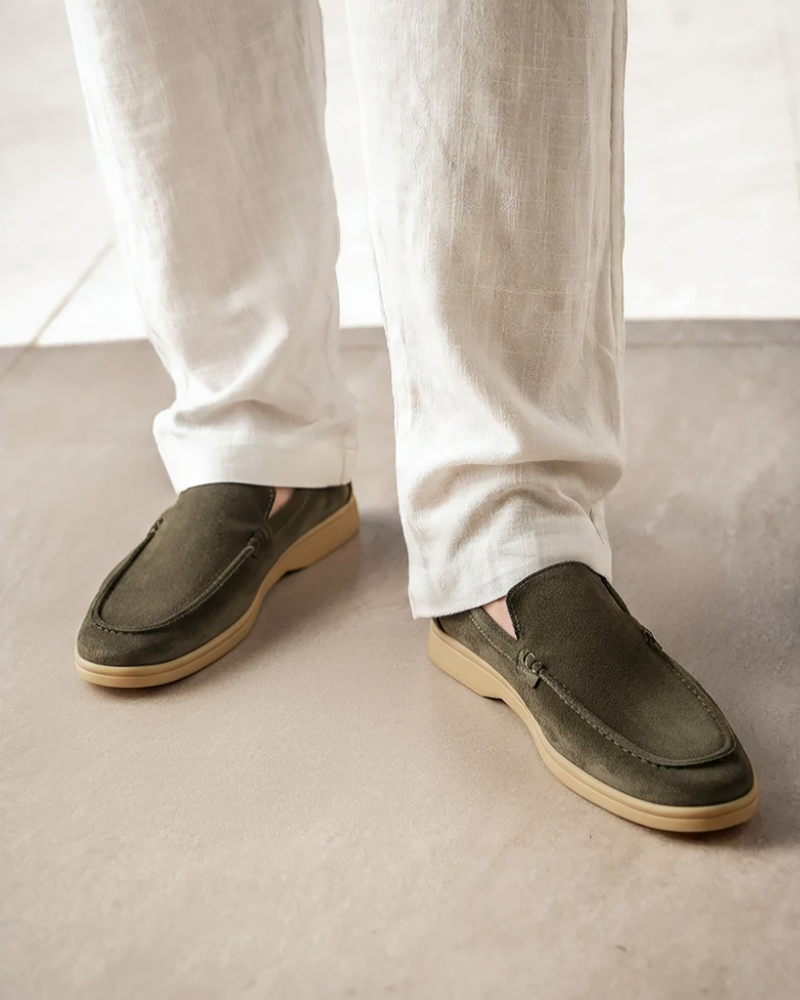 Marco | Mocassini Uomo in Camoscio Premium, Scarpe Slip-On Eleganti Old Money